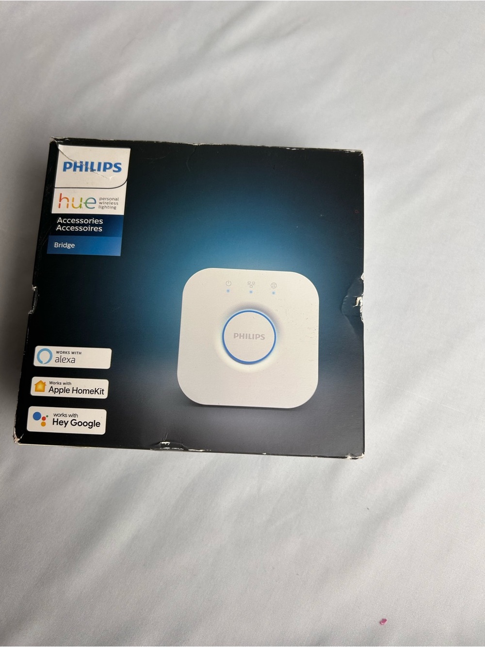 Philips Hue Bridge Hub - White with Blue Accent